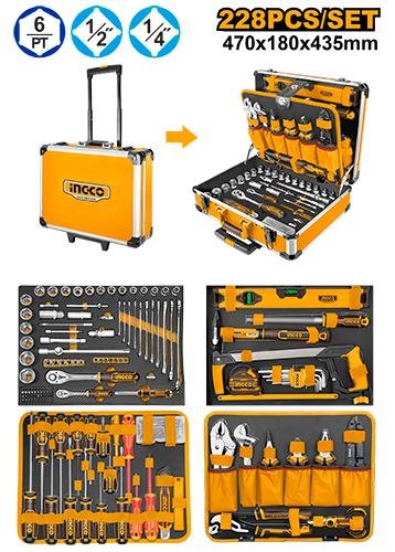 Ingco 228 Pcs Hand tools set HKTHP52288