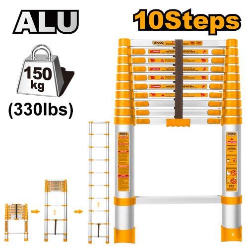 HLAD08101.jpg Ingco Telescopic ladder HLAD08101 - Image 1