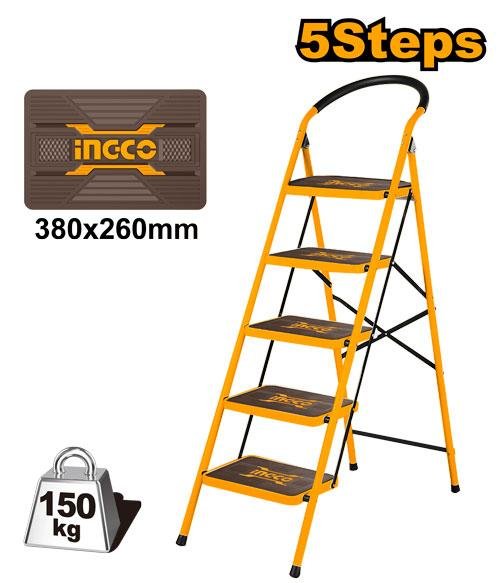HLAD09051.jpg Ingco Steel ladder HLAD09051 - Image 1