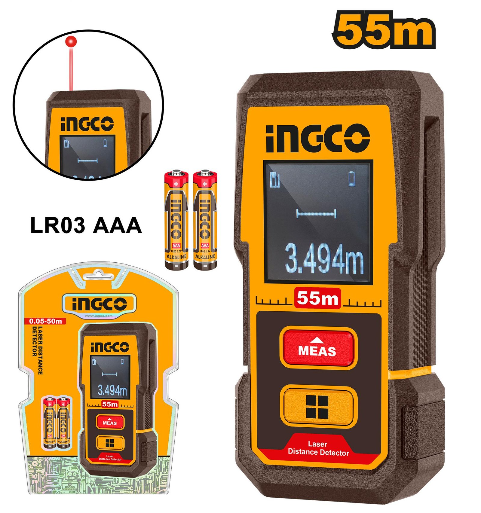 Ingco Laser distance detector HLDD05086