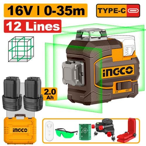 Ingco Cordless 3D laser level HLL301205