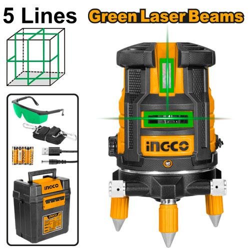 Ingco Self-leveling line laser(Green laser beams) HLL305205