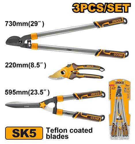 Ingco 3 Pcs garden shears set HLT76133
