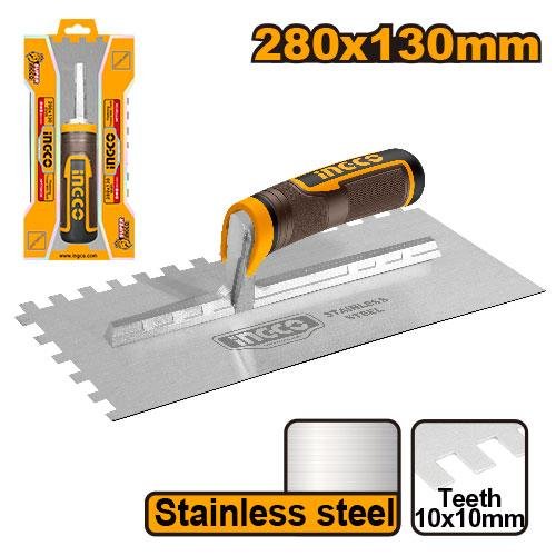 Ingco Plastering trowel with teeth HPTT28138