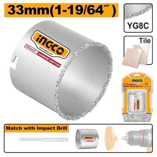 HSB40331.jpg Ingco Carbide gritted hole saw HSB40331 - Image 1