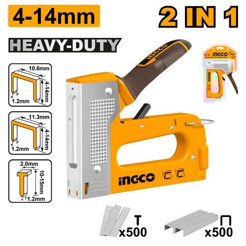 Ingco Heavy duty 2 In 1 staple gun HSG1408