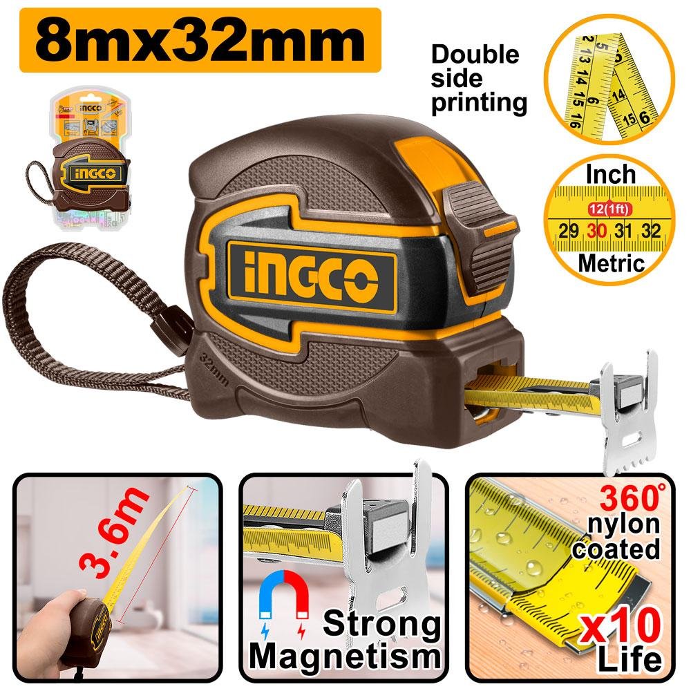 HSMT80832.jpg Ingco Steel measuring tape HSMT80832 - Image 1