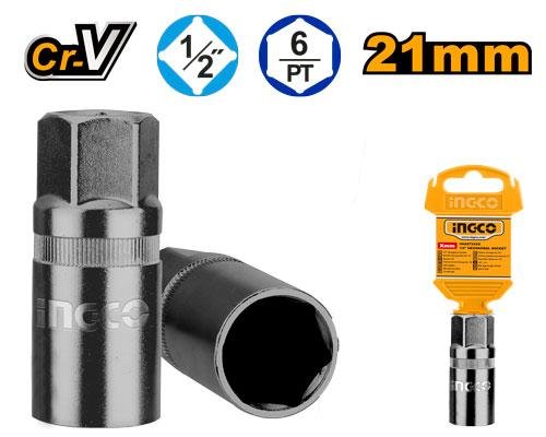 Ingco 1/2" Spark plug socket HSPS12211