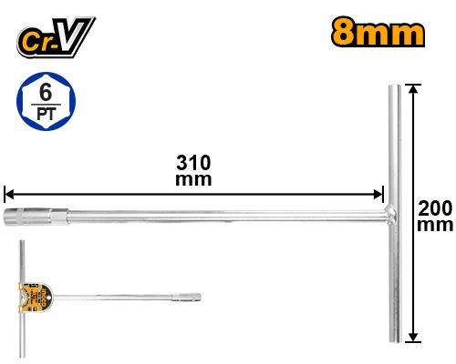 Ingco T-handle socket wrench HTSW0808