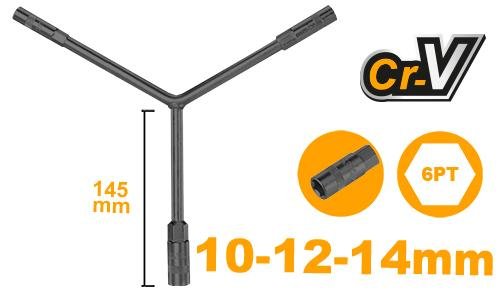 Ingco Y-type socket wrench HYSWB101214