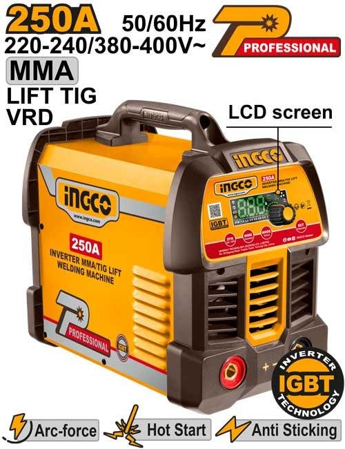 Ingco Inverter MMA/TIG Lift welding machine ING-MMA25089