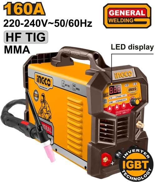 ING-TIG16058.jpg Ingco Inverter TIG/MMA welding machine ING-TIG16058 - Image 1