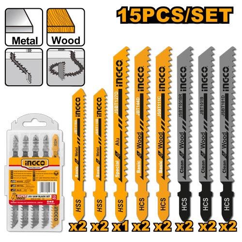Ingco Jig saw blade set JBT1501