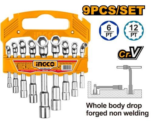 Ingco L-angled socket wrench set LASWT0901