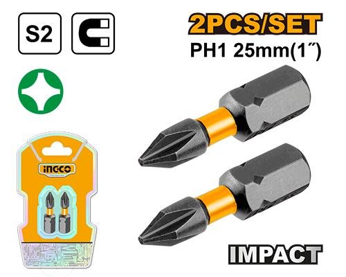 Ingco Impact screwdriver bits SDBIM71PH125