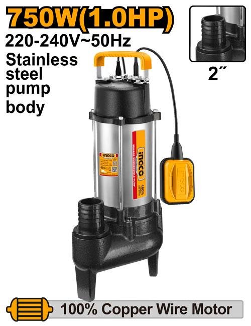Ingco Sewage submersible pump SPDS75068