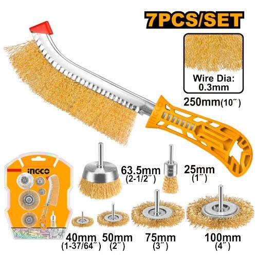 Ingco wire brush set WB10071