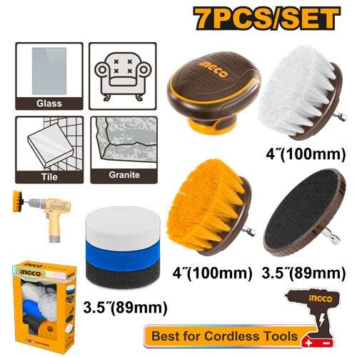 Ingco 7 Pcs Cleaning brush set WCB0701