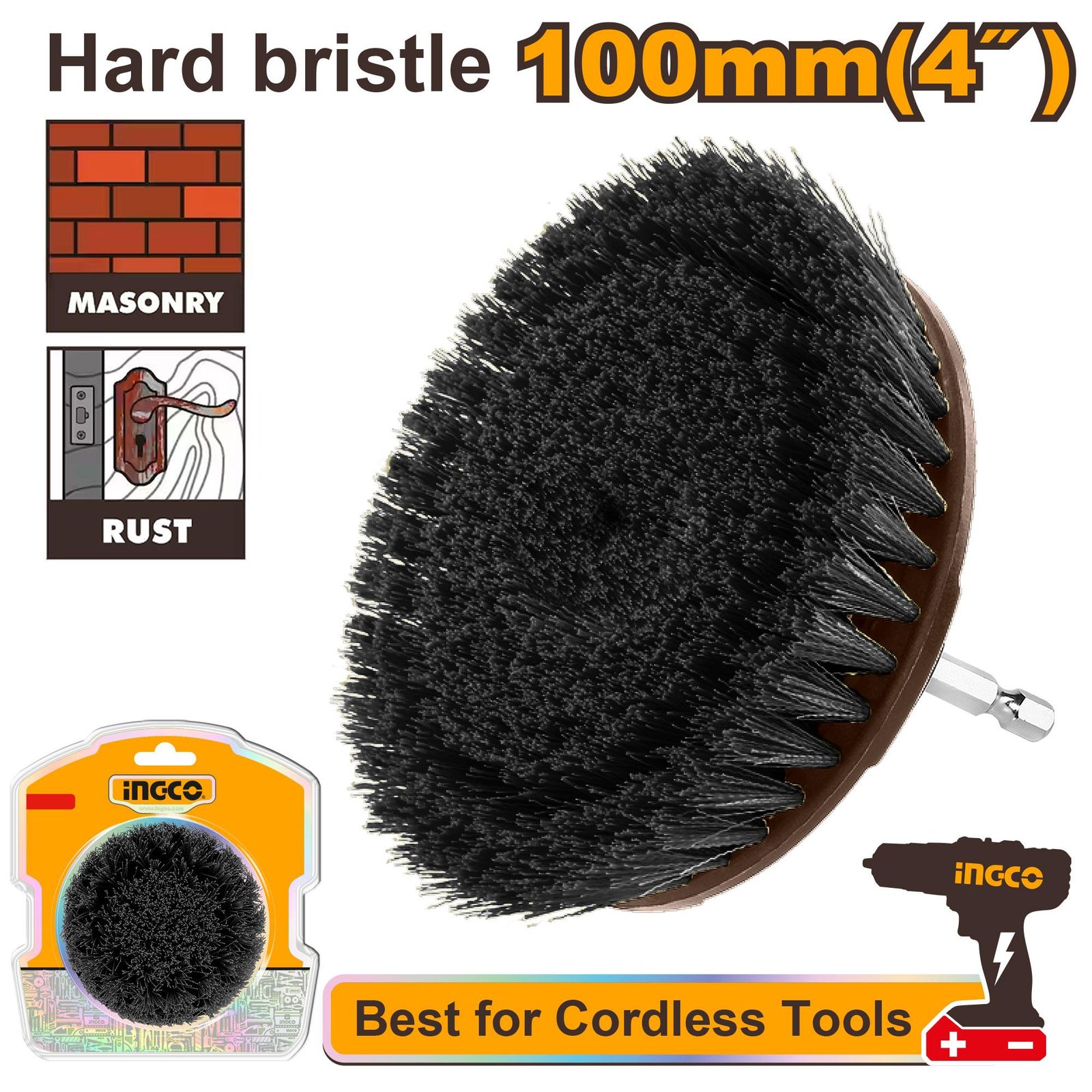 Ingco Hard bristle brush WCBH1401