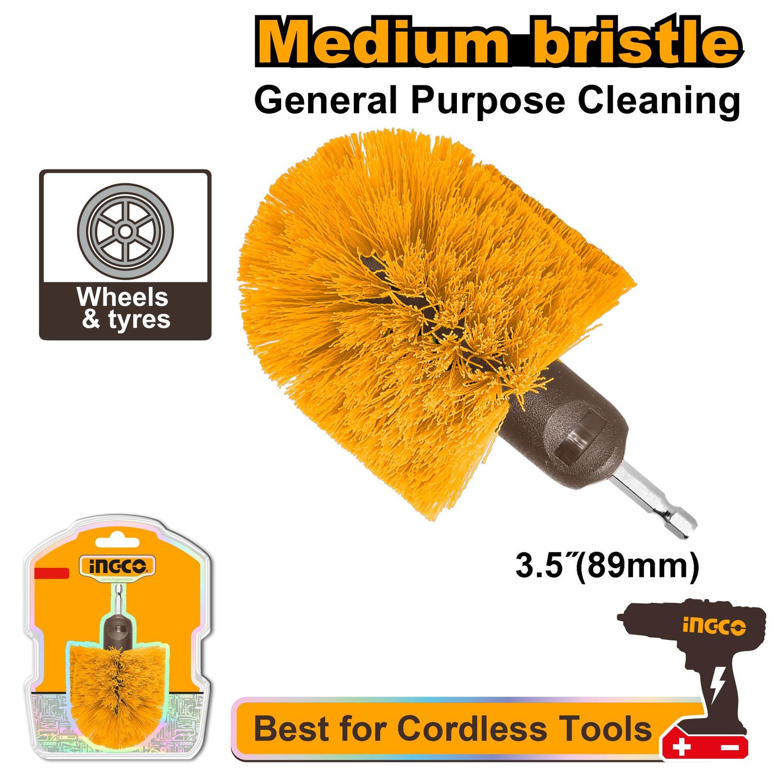 Ingco Medium bristle brush WCBM1360
