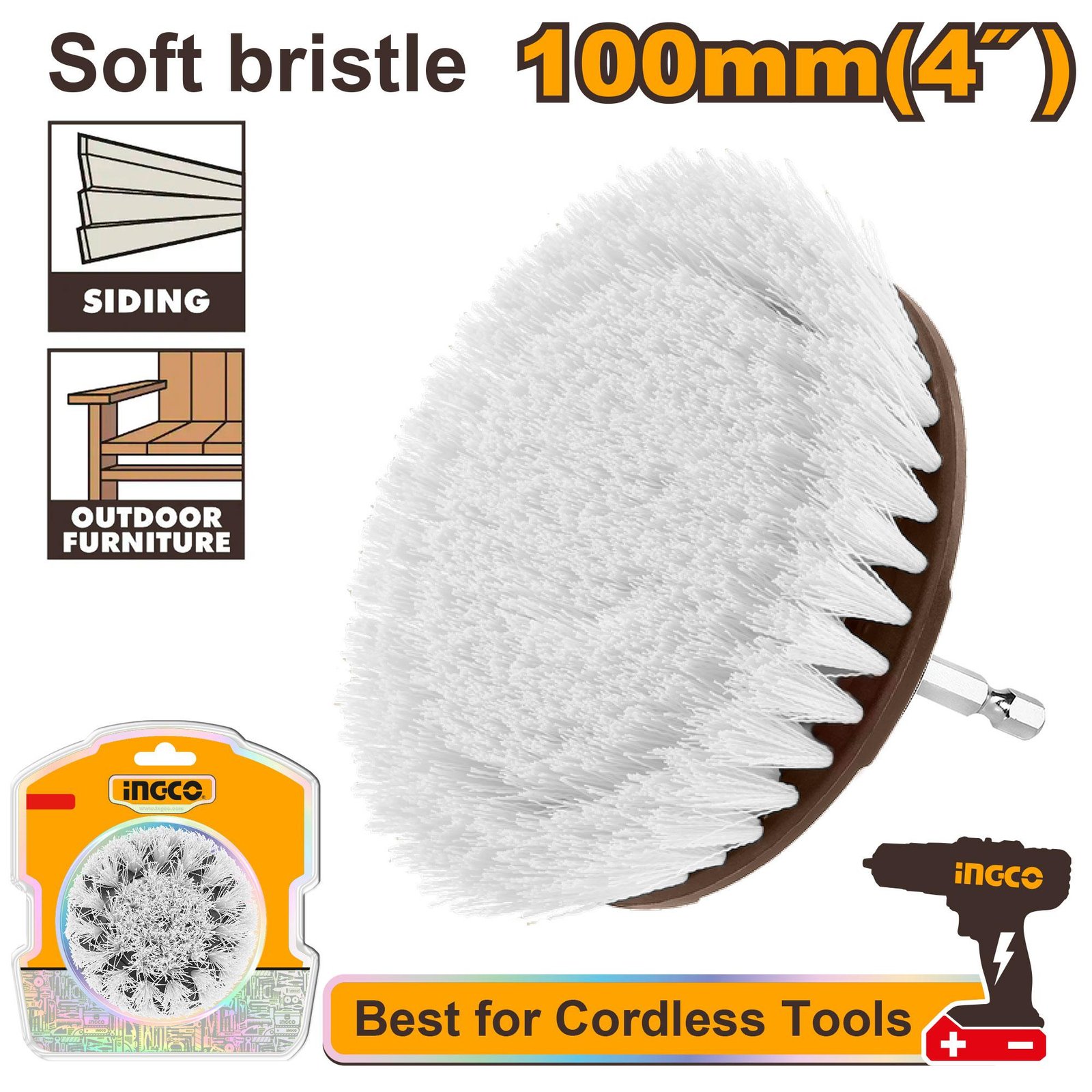 Ingco Soft bristle brush WCBS1401