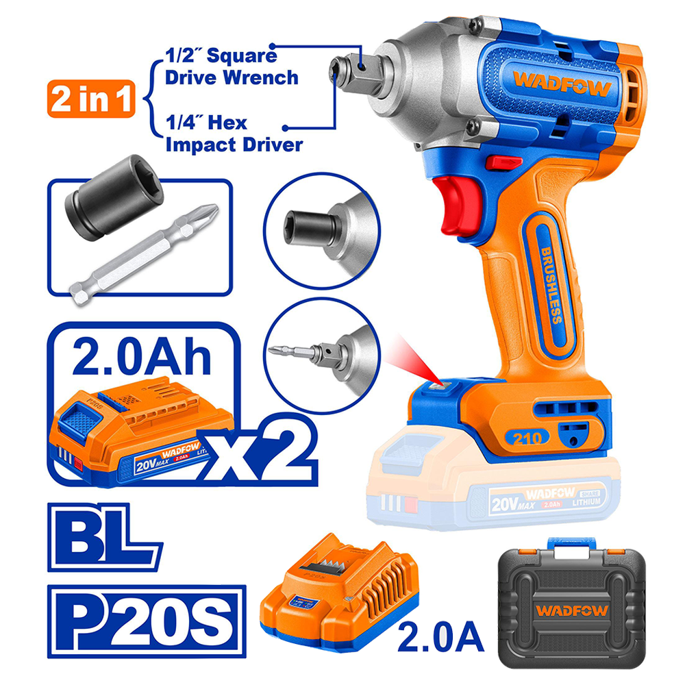 Wadfow Cordless impact driver&wrench WCD3B21