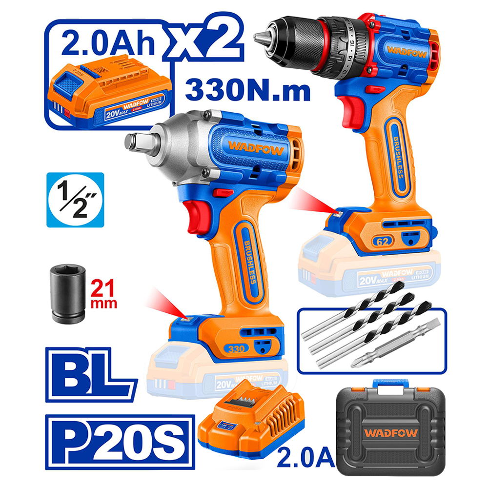 Wadfow Cordless 2 pcs combo kit WCK20275