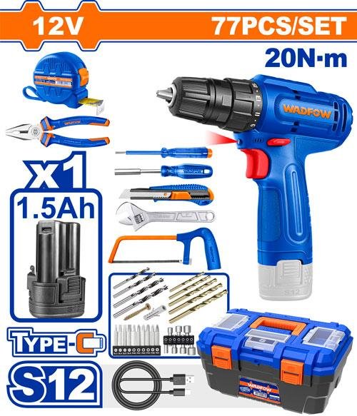 Wadfow 77 Pcs tools set WDT4B77