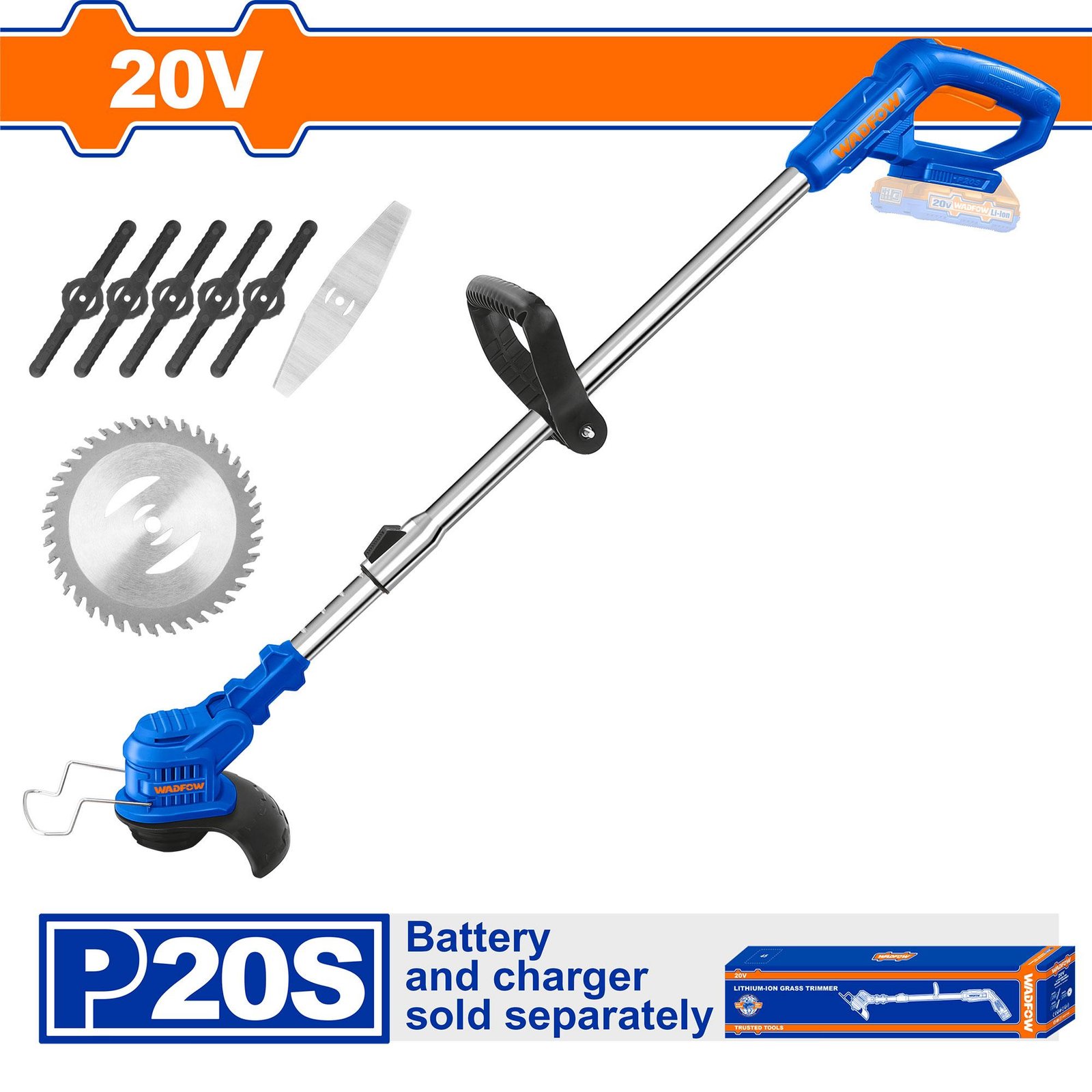 Wadfow Cordless grass trimmer WGTP510
