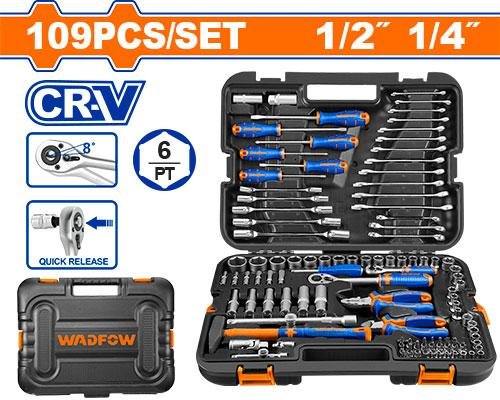 Wadfow 109 Pcs combination tools set WHS2109