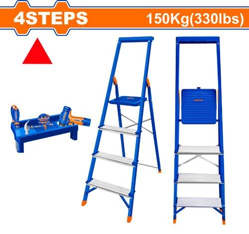 Wadfow Steel & aluminium household ladder WLD1H04