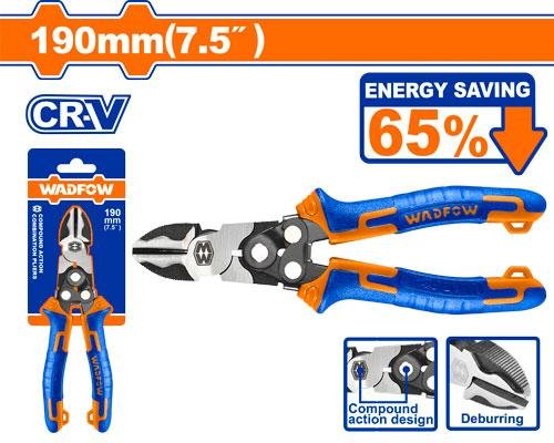 Wadfow Compound action diagonal cutting pliers WPL3768