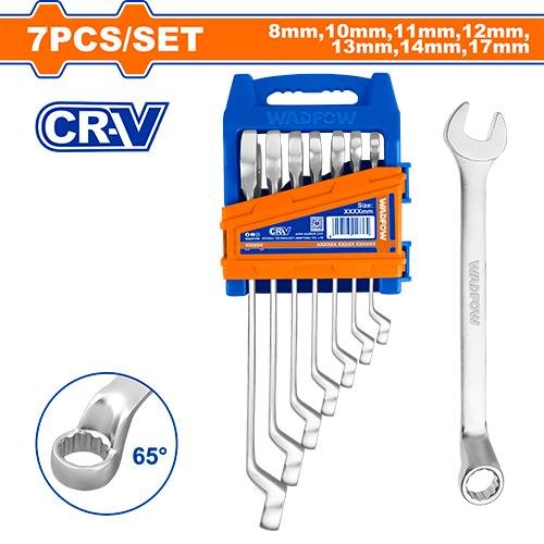 Wadfow 7 Pcs Deep offset combination wrench set WSP2207