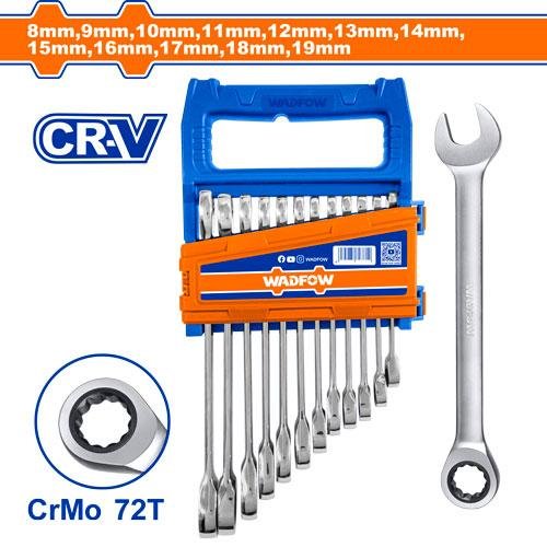 Wadfow 12 Pcs ratchet spanner set WSP4212