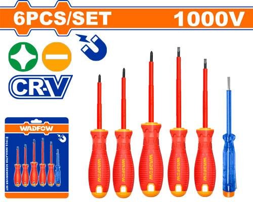Wadfow 6 Pcs Insulated screwdriver set WSS7406