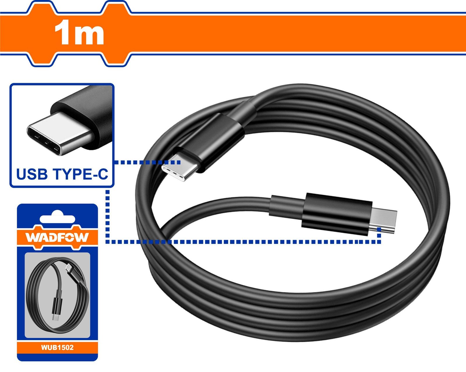 Wadfow USB type-C to type-C cable WUB1502
