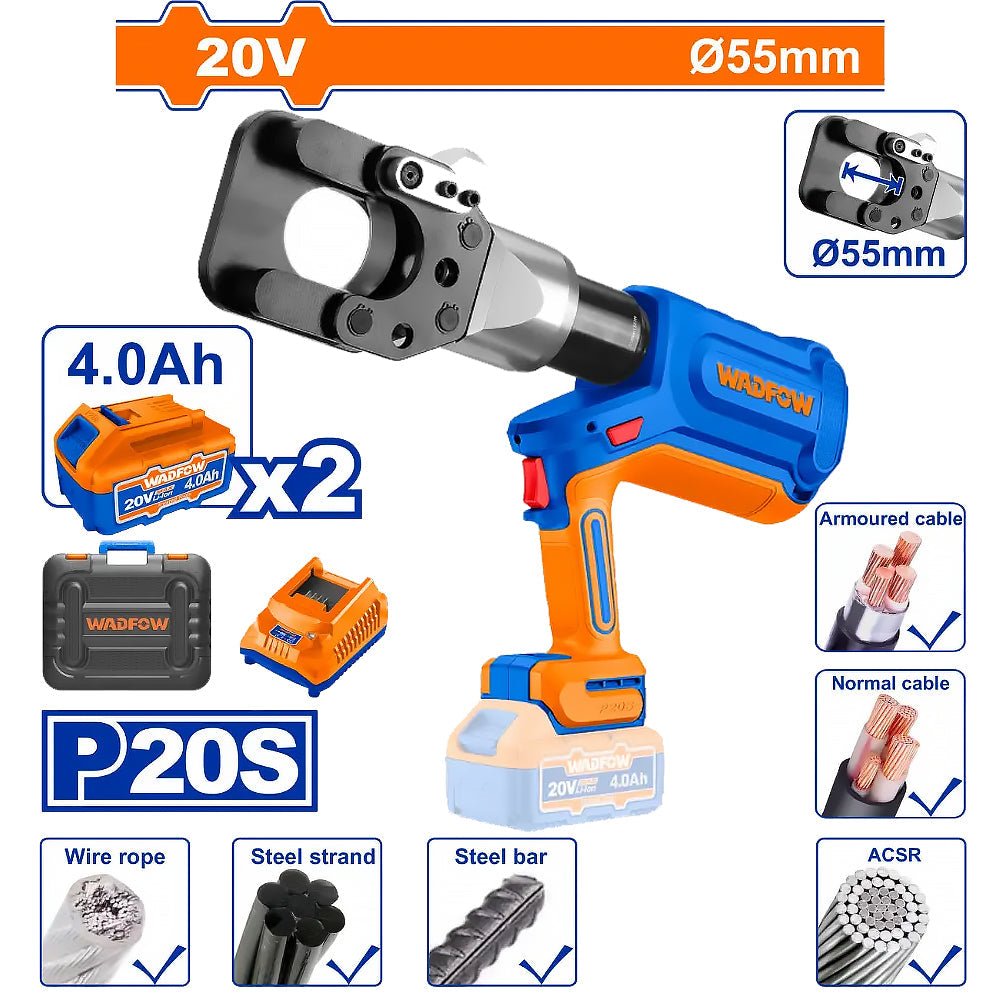Wadfow Cordless hydraulic cable cutter WCR2D55